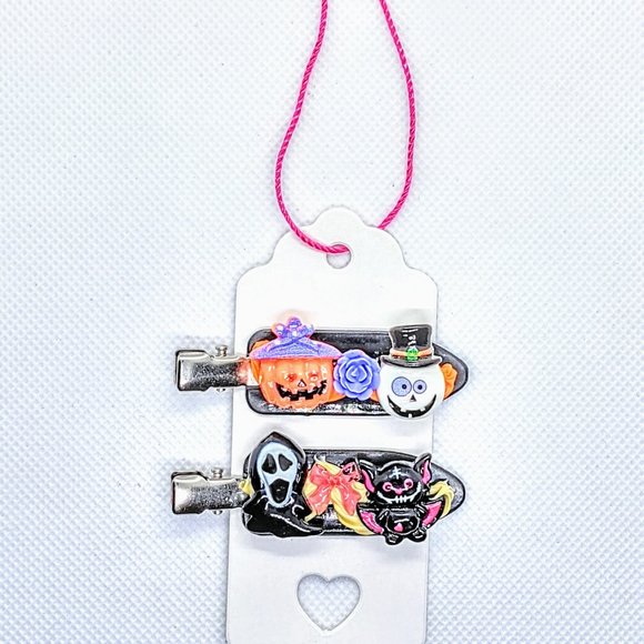 Handmade Two-Piece Halloween Decoden Hair Clip Set - Picture 2 of 2